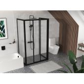 Ravak Supernova APSS-80 ścianka prysznicowa 80 cm czarny/szkło przezroczyste 940403R2Z1