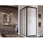 Ravak Supernova APSS-90 ścianka prysznicowa 90 cm czarny mat/szkło grape 940703R2ZG