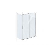 Ravak Roll ROPS ścianka prysznicowa 90 cm chrom połysk/szkło przezroczyste X90V70C00Z1