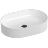 Ravak Ceramic 550 SLIM O umywalka 55x37 cm nablatowa owalna biała XJX01155001