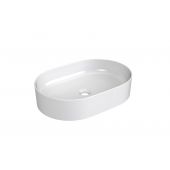 Ravak Ceramic 550 SLIM O umywalka 55x37 cm nablatowa owalna biała XJX01155001