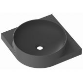 Ravak Yard umywalka 45x45 cm półokrągła ścienna antracyt XJX03045000