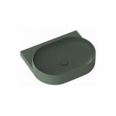 Ravak Yard umywalka 60,5x50 cm półokrągła ścienna grey green XJX08060000