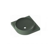 Ravak Yard umywalka 45x45 cm półokrągła ścienna grey green XJX08245000