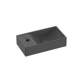 Ravak Veda umywalka 40,8x22,2 cm prostokątna ścienna czarny mat XJXLD240000