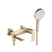 Rea Veneta bateria wannowo-prysznicowa ścienna złota REA-B3008