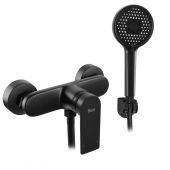 Rea Verso bateria prysznicowa ścienna czarna REA-B7900