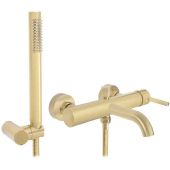 Rea Lungo bateria wannowo-prysznicowa ścienna złoty szczotkowany REA-B8010