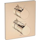 Roca Insignia Rose Gold bateria wannowo-prysznicowa podtynkowa termostatyczna A5A0C3ARG0