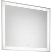 Roca Iridia lustro prostokątne 80x70 cm z oświetleniem srebrne A812341000