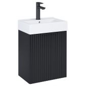 Roca Reef umywalka z szafką 44,6 cm czarny mat A852446532