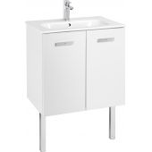 Roca Victoria Basic Unik zestaw łazienkowy 60 cm umywalka z szafką biały połysk A855883806