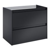 Roca Alpine szafka 45,2x78,5x59 cm podumywalkowa wisząca czarny mat A857865532