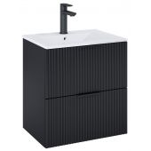 Roca Reef szafka 60x45x63,5 cm podumywalkowa wisząca czarny mat A857954532