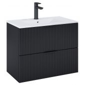 Roca Reef szafka 80x45x63,5 cm podumywalkowa wisząca czarny mat A857955532