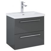Roca Kwadro szafka 60x38,4x53 cm podumywalkowa wisząca antracyt połysk A857969153