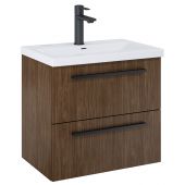 Roca Kwadro szafka 60x38,4x53 cm podumywalkowa wisząca orzech Lincoln A857969540