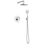Roca L-20 zestaw prysznicowy podtynkowy z deszczownicą chrom A5D1809C00