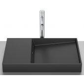 Roca Horizon umywalka 60x38 cm nablatowa czarna A32727908B