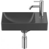 Roca Ona umywalka 45x26 cm prostokątna ścienna czarny mat A327681080