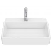 Roca Tura umywalka 55x43 cm prostokątna nablatowa biała A327693000