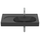 Roca Meridian umywalka 80x46 cm prostokątna ścienna-meblowa czarna A327744080