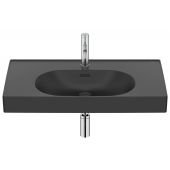Roca Meridian umywalka 80x46 cm prostokątna ścienna-meblowa czarna A327745080