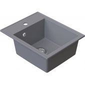 Ruvetti Pino 40 zlewozmywak granitowy 50x40 cm szary 3001PI_GR40_W