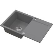 Ruvetti Signum zlewozmywak granitowy 79x50 cm szary 3001S_GR160_W