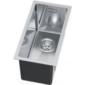 Ruvetti Stelio zlewozmywak stalowy z syfonem 44x22 cm stal 5001S_MINI_BS_P