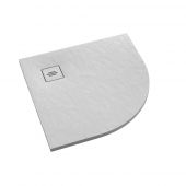 Schedline Protos White Stone brodzik 90x90 cm półokrągły biały kamień 3SP.P1O-9090/B/ST-M1/B/ST