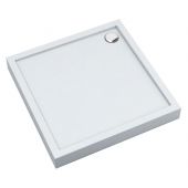 Schedline Cameron Smooth White brodzik 80x80 cm kwadratowy biały 3ST.C1K-8080