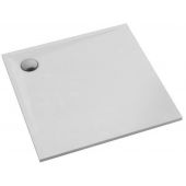 Schedpol Etrusco brodzik 90x90 cm kwadratowy kompozyt Stonicryl biały 3.461