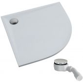 Schedpol Etrusco brodzik półokrągły 80x80 cm biały 3463