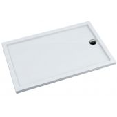 Schedpol Corrina New brodzik 90x70 cm prostokątny kompozyt Stonicryl biały 3.4963