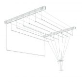 Sepio suszarka na pranie 7x120 cm sufitowa biała 10SUSSUF1207P