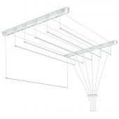 Sepio suszarka na pranie 6x110 cm sufitowa biała 10SUSSUF6PP11