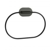 Sepio Loft Black wieszak na ręcznik owalny czarny 10UCHRECLOFBL