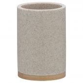 Sealskin Grace kubek do mycia zębów piaskowy/bambus 361910465