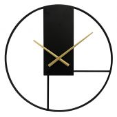 Splendid Timo zegar ścienny czarny-złoty AZ-TIMO