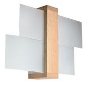 Sollux Lighting Feniks kinkiet 1x60W naturalne drewno SL.0077