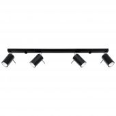 Sollux Lighting Ring lampa podsufitowa 4x40W czarna SL.0332