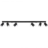 Sollux Lighting Ring lampa podsufitowa 6x8W czarna SL.0334