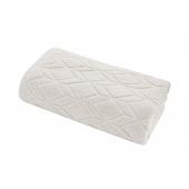 Texpol Geometric ręcznik łazienkowy 70x130 cm bawełna 420 g kość słoniowa