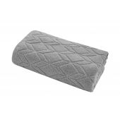 Texpol Geometric ręcznik łazienkowy 50x90 cm bawełna 420 g szary