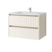 Uptrend Melito umywalka z szafką 70 cm almond mat 002-SU70-02+UP4530-700