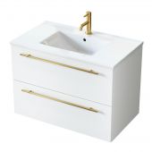 Uptrend Nava umywalka z szafką i uchwytami 80,5 cm białą 004SU8002UP4530800