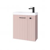 Uptrend Nook umywalka z szafką i uchwytami 55 cm rose mat/czarny mat 010SU5512TR41366