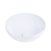 Uptrend Lena L umywalka 38,5x38,5 cm nablatowa okrągła biały połysk UP4005-2