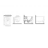 Vilarte by Dura First miska WC wisząca bez kołnierza czarny mat 5331MS